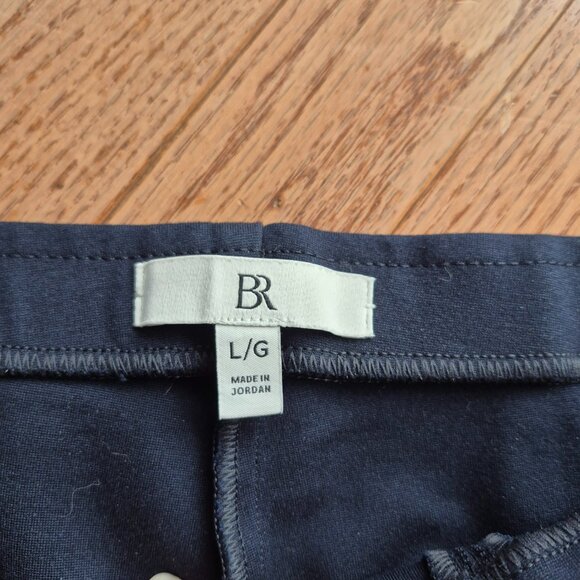 Banana Republic Large Navy High-Rise Wide-Leg Cropped Everywhere Ponte Pant - Picture 7 of 15